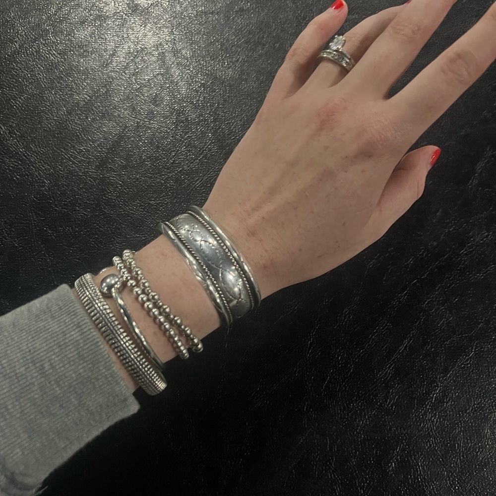 Vintage Sterling Silver Cuff Bracelet